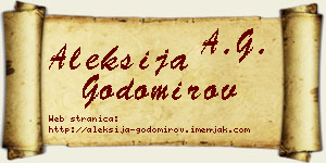 Aleksija Godomirov vizit kartica